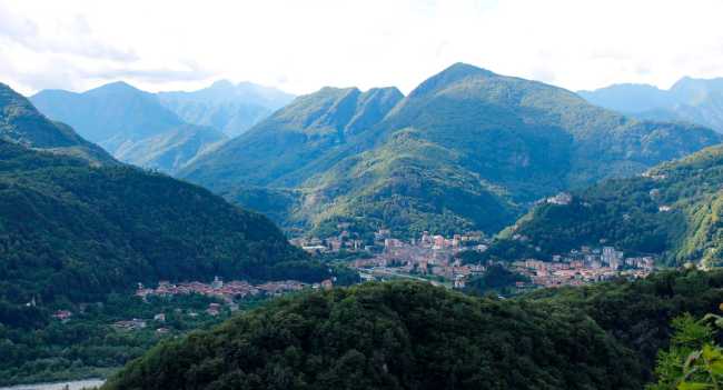 vista Varallo e Sacro Monte