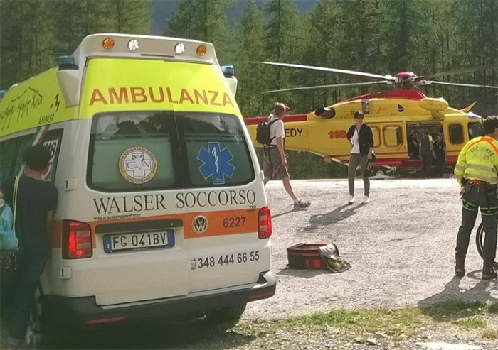 ambulanza macugnaga elicottero